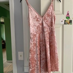 Pink Velvet Dress
